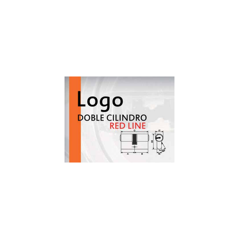 Cilindro MAUER LOGO RED LINE 