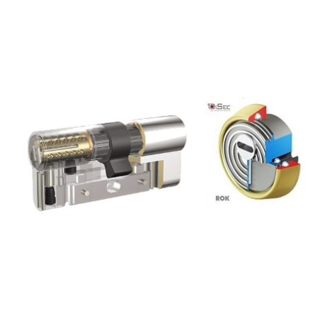 KIT Escudo Protector Disec BD280 Rok + Bombín KABA Expert Extreme Protection System - 5 llaves