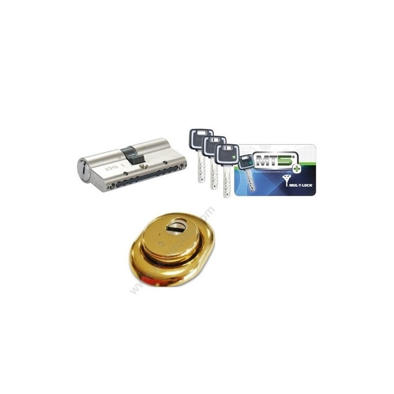 Kit Escudo Disec + Cilindro MUL-T-LOCK MT5+ Reforzado 