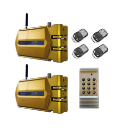Kit 2 Cerraduras Goldenshield + 4 mandos + 1 mando generador de códigos