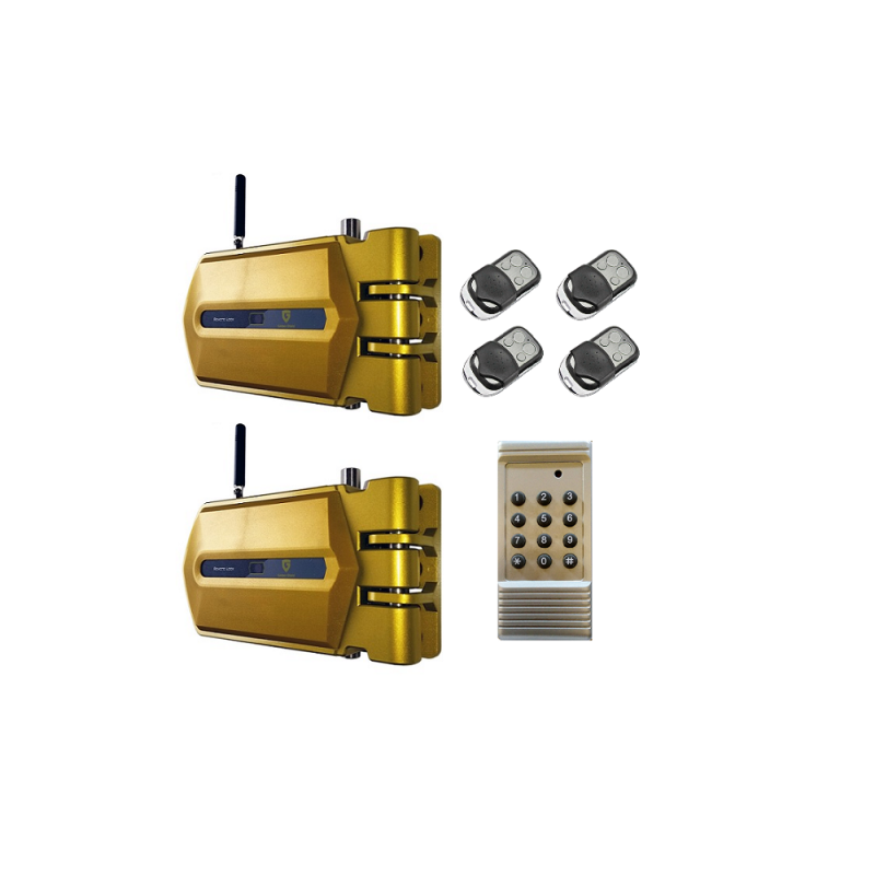 Kit 2 Cerraduras Goldenshield + 4 mandos + 1 mando generador de códigos