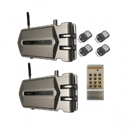 Kit 2 Cerraduras Goldenshield + 4 mandos + 1 mando generador de códigos