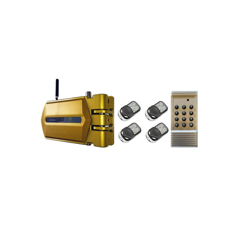 Cerraduras Goldenshield + 4 mandos a distancia + 1 mando generador de códigos