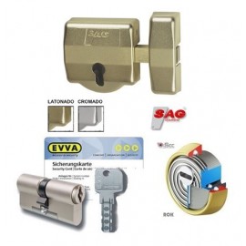 Cerrojo de seguridad Sag EP30  + Bombín EVVA MCS
