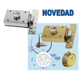 Cerradura de Sobreponer INCECA 303 - Europeo Contrapalanca Pomo Interior