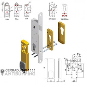 Escudo Protector magnetico DISEC MG100 (Perfil estrecho, 40 mm)  2
