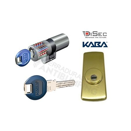 Kit Escudo Protector Disec LG280ARC + Bombín KABA Expert Plus (Perfil Suizo Arcu)