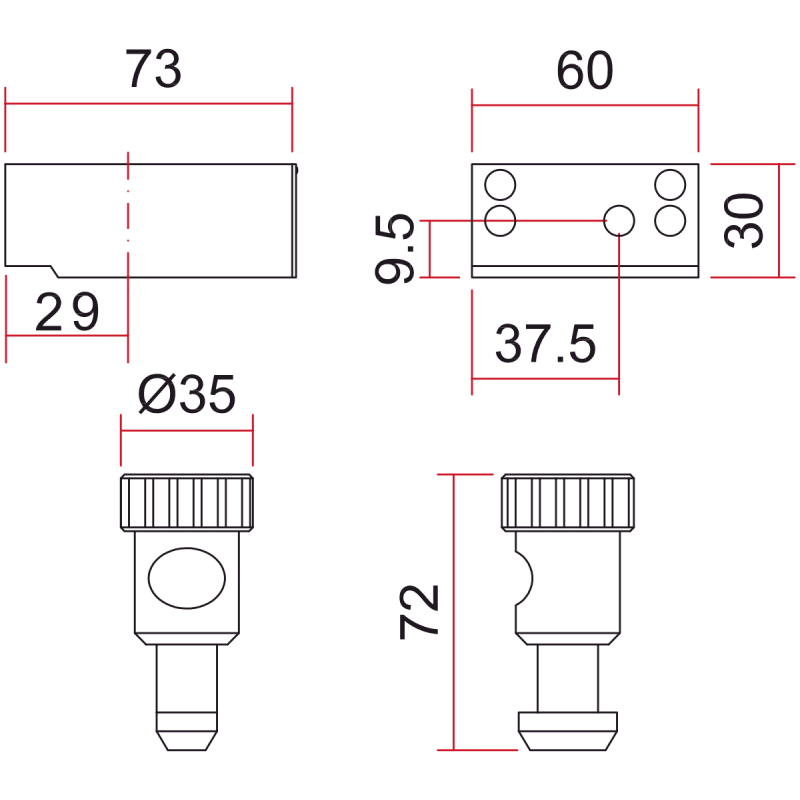 SAG CP4 - Candado de Seguridad para persiana