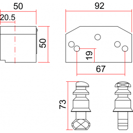 SAG CP6 - Candado de Seguridad para persiana 2
