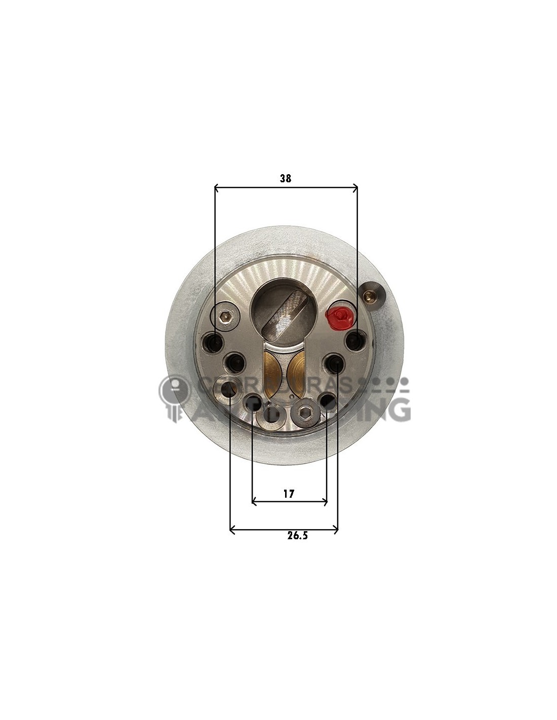 Disec Escudo de Seguridad Magnético MRM29E Color Dorado 5 Llaves