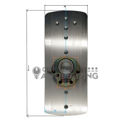 Escudo de alta seguridad c/placa DISEC Serie LG,280EZC ROK Escudo de alta seguridad c/placa DISEC Serie LG,280EZC ROK