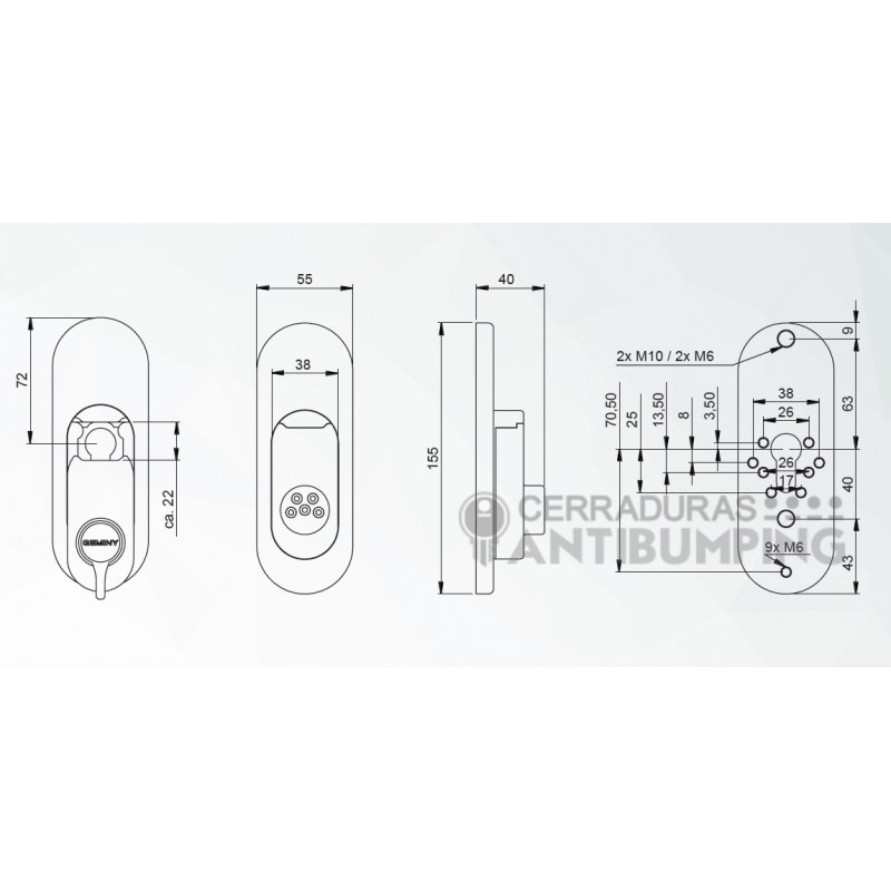 Geminy modelo Spain - Escudo de Seguridad