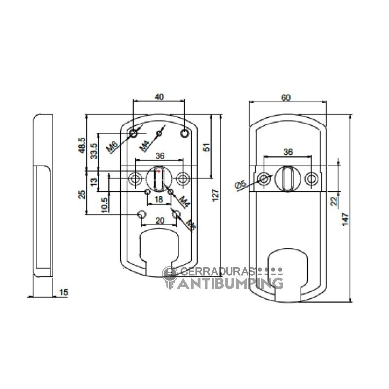 Escudo protector magnético cerradura gorja, MG210Arc, Disec