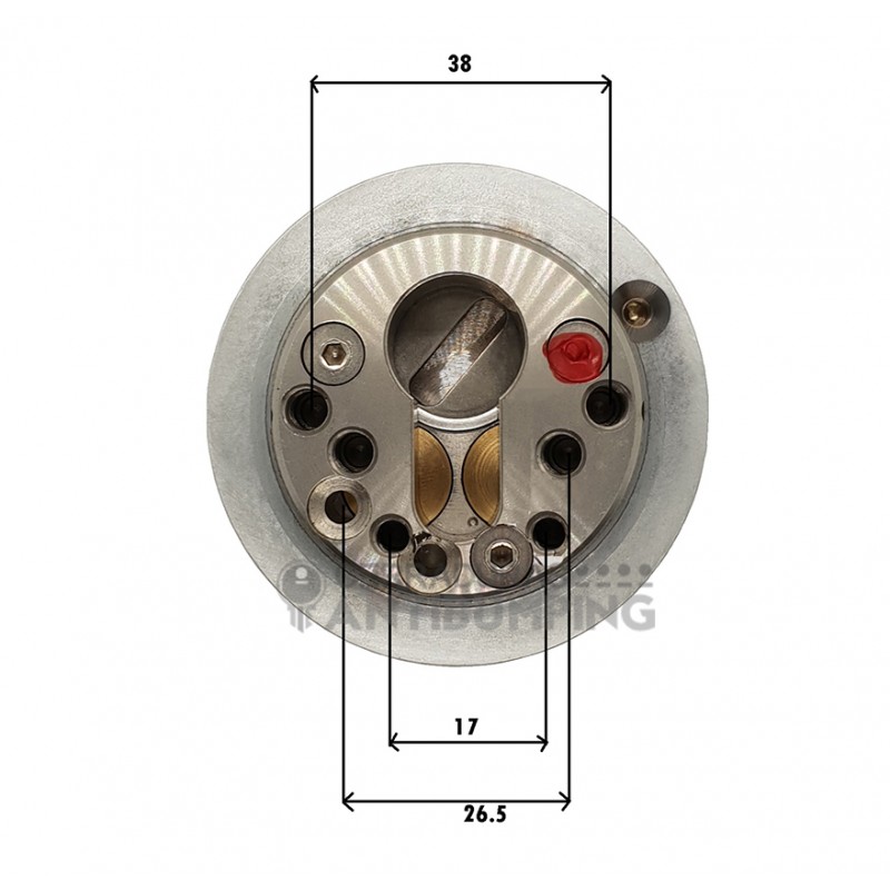 Disec Escudo de Seguridad Magnético MRM29E Color Dorado 5 Llaves