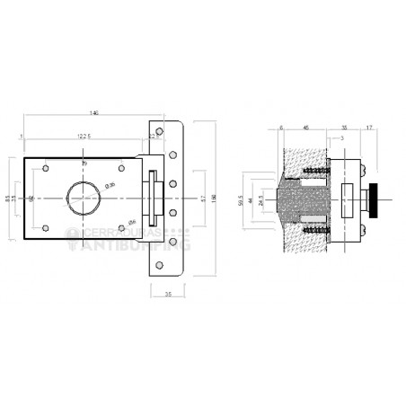 Inceca 303 Cobra 2 - Cerradura de Sobreponer
