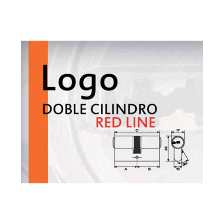 Cilindro MAUER LOGO RED LINE 