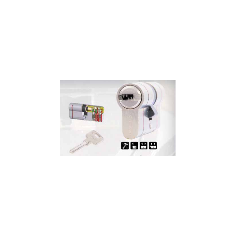 Cilindro MAUER LOGO RED LINE 