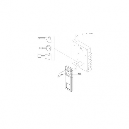 Escudo Protector magnetico DISEC  MG 410 (Perfil redondo  55 mm)