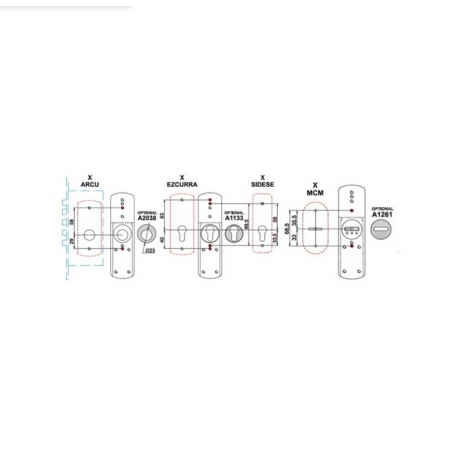 Adaptador Placa DISEC MG060 para escudos 
