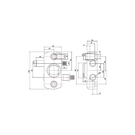 Cerradura Bloqueo Magnética DISEC MG710 (puertas enrollables de persiana)