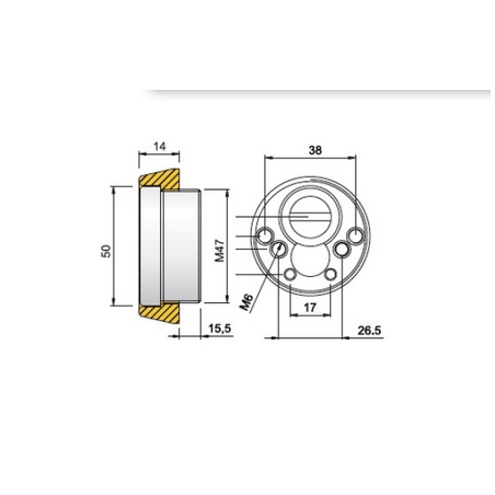 Kit Basico Bombin MAUER NW5 + Escudo DISEC BKS280 (Serie Kripton) 