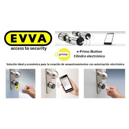 Bombín Alta Seguridad Electrónico EVVA E-Primo
